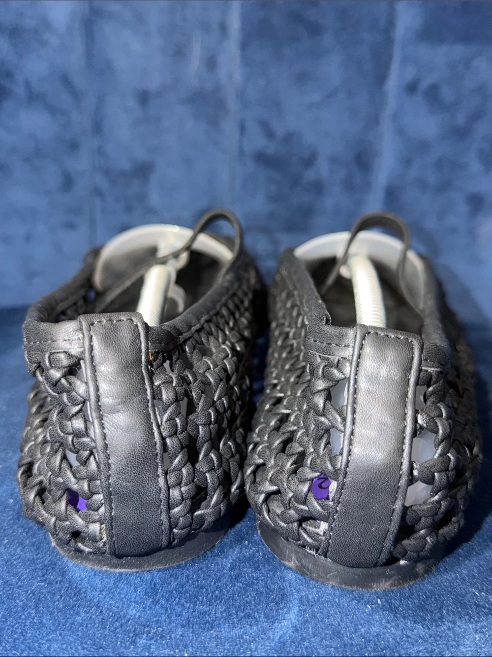 Cushionaire Woven Ballet Flat - Black Size 8.5